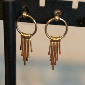 Gold earrings